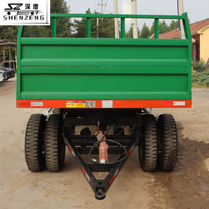 Carro de granja con 4 ruedas Remolque de capacidad de 3-10 toneladas para uso agrícola - Product Image 4