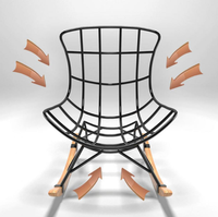 Fauteuil à bascule de luxe léger, chaise de loisirs pour balcon et maison, canapé paresseux pour adulte, chaise escamotable inclinable pour dormir