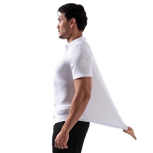 Camicia da Uomo a Maniche Corte Altamente Elastica e Resistente alle Pieghe, Non Necessita di Stiratura, Modello Quadrato - Product Image 5