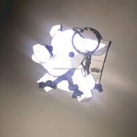 Porte-clés réfléchissant éléphant CE BSCI Factory, jouet réfléchissant pour enfants