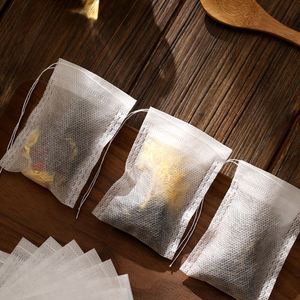 Custom Food Grade Full Sizes Sachet Bag Pouch Drawstring Non Woven Fabric <b>Tea</b> <b>Infuser</b> Bag Packaging for Filter Flower Green <b>Tea</b> - Product Image 2