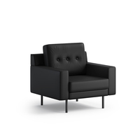 Canapé de direction contemporain rembourré avec éponge à haute résilience pour bureau de direction, mobilier clé en main