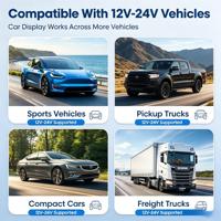 Moniteur de voiture portable, écran de voiture de 7 pouces avec lien miroir, affichage automobile, prise en charge d'Android AUTO, Carplay, écran tactile, autoradio