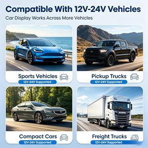 Moniteur de voiture portable, écran de voiture de 7 pouces avec lien miroir, affichage automobile, prise en charge d'Android AUTO, Carplay, écran tactile, autoradio - Product Image 4
