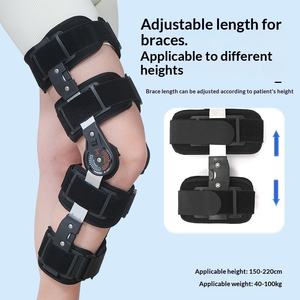 Attelle de fixation du genou pour fracture de membre inférieur, support de fixation pour blessure du ménisque et du ligament, tailles 38cm-60cm - Product Image 2