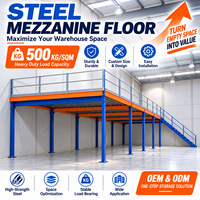 Système de plancher en mezzanine en acier 300-1000 kg/m² pour l'extension de stockage en usine de fabrication