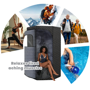 Saunas de Vapor ZT 1, Bañeras de Hidromasaje y Salas de Sauna, Interiores y Exteriores, con Máquina de Vapor Portátil para Uso Familiar, con Ventana Transparente - Product Image 3