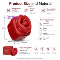 Vibrateur pour femmes, jouet sexuel rose à succion buccale, 9 modes de léchage et de succion, pour stimulation anale, clitoridienne et des mamelons