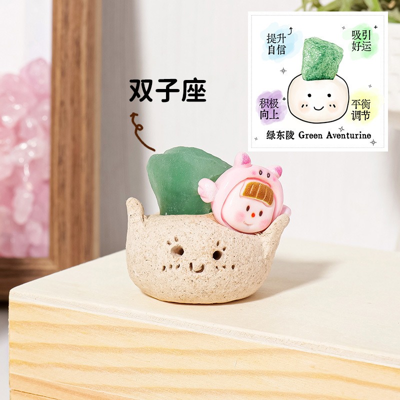 3. Géminis Aventurina Verde