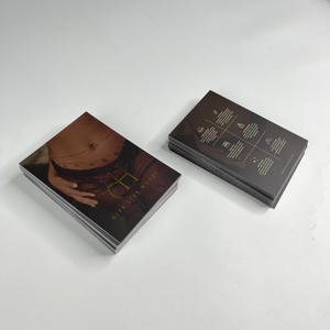 Tarjetas de Agradecimiento de Papel Marrón Oscuro de Lujo - Tarjetas de Cuidado de Joyería con Logotipo Estampado en Dorado Personalizado y Acabado Mate - Product Image 6