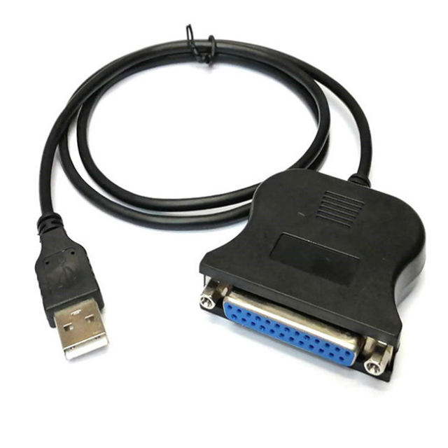 USB 2.0 Male to 25 Pin DB25 Female Parallel Port Printer Adapter Cable