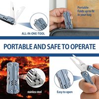 Porte-clés NexTool Sailor S11, pince multifonction compacte 11-en-1 avec couteau de poche, ciseaux, tournevis, outils de bricolage légers pour le jardinage
