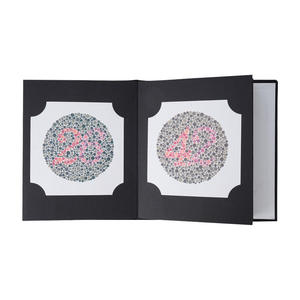 Tests de <span class=keywords><strong>Ishihara</strong></span> : Livre de 38 cartes pour le dépistage de la déficience chromatique et de la daltonisme en optométrie, haute qualité, best-seller, garantie 1 an - Product Image 1