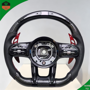 Volant en fibre de carbone LED pour Mercedes-Benz AMG W205 W204 W203 W213 W211 Classes A B C G – Mise à niveau et modernisation (ancien vers nouveau) - Product Image 4