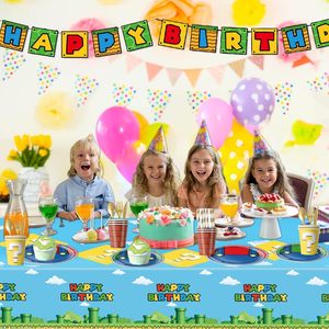Artículos para Fiestas Temáticas de Videojuegos, Platos de Papel, Servilletas, Mantel, Pajitas y Vasos para Decoración de Fiestas de <span class=keywords><strong>Cumpleaños</strong></span> para Niños - Product Image 6