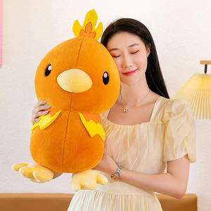 Peluche, Peluche <span class=keywords><strong>Torchic</strong></span> Créative de Dessin Animé - Oreiller, Poupée, Décoration Mignonne pour Chambre, Cadeau d'Anniversaire pour Enfants et Adultes - Product Image 4