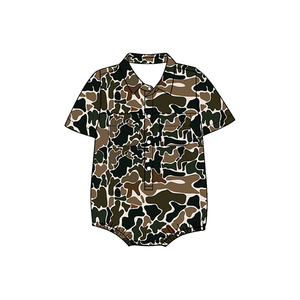 Nuevo Diseño de Ropa para Bebés Niños al por Mayor, Camisa de Manga Larga con Estampado de Camuflaje de Caza, Mameluco con Bolsillo - Product Image 4