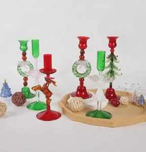 Custom Elegant Deer Shape Glass Candlestick <strong>Holders</strong> Glass <strong>Candle</strong> <strong>Holders</strong> for Home Party Centerpiece - Product Image 4