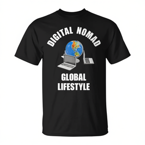 Camiseta Digital Nomad Global Lifestyle Globe Laptop - Product Image 2