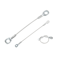 Pince de câble bidirectionnelle d'acier inoxydable de fil d'acier inoxydable avec la pince réglable de câble de boucle pour la pince de câble de montage de plafond
