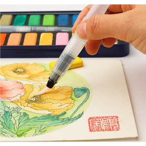 Ensemble <span class=keywords><strong>de</strong></span> peinture aquarelle pour enfants moyen d'art professionnel avec couleurs <span class=keywords><strong>de</strong></span> <span class=keywords><strong>gouache</strong></span> sur boîte en métal pour peinture sur papier et Acuarelas - Product Image 5