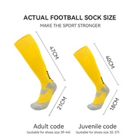 LINGTU Usine Vente en gros Chaussettes de football épaissies pour la protection de la cheville Chaussettes de sport pour hommes Chaussettes longues et hautes pour le football