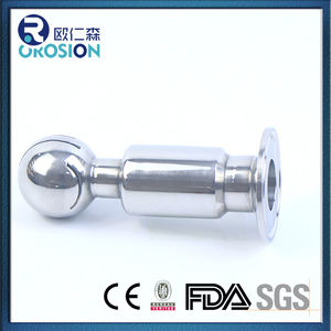 360 ° dönen paslanmaz çelik bağlantı elemanları manuel TC temiz top 50.5mm çap 316L su medya sprey temizleme topu - Product Image 4