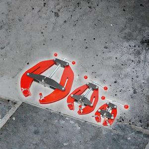 Wholesale <b>Quick</b> Alignment Painted Metal Pipe Welding <b>Clamp</b> with Inch Measurement System - Product Image 4