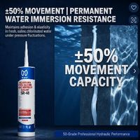 Scellant en silicone neutre transparent pour la construction, durcissement rapide, imperméable