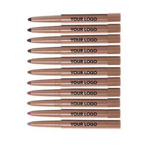Wholesale Makeup Peptide <strong>Lipliner</strong> Contouring <strong>Plump</strong> Lip Liner Custom Logo Retractable Vegan Creamy Brown Lip Liner - Product Image 2