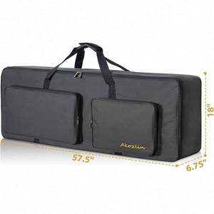 Sac de transport pour clavier de piano électronique 88 touches en tissu Oxford rembourré, certifié BSCI - Product Image 5