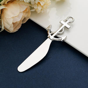 Cuchillo de queso de acero inoxidable estilo marino, ancla de barco, cortador de Pizza, esparcidor de mantequilla, elementos esenciales de cocina, recuerdos de boda, regalo - Product Image 2