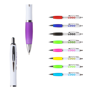 Bolígrafos Personalizados al por Mayor con Tinta Negra, Plástico Liso, OEM, Personalizables con Logotipo para Escuela y Oficina - Product Image 1