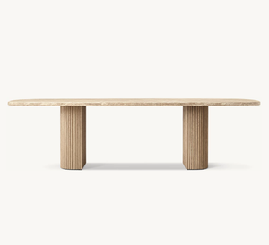 Hiện Đại Mỹ phòng ăn đồ nội thất sang trọng đá đầu hình chữ nhật bằng gỗ bàn ăn - Product Image 2