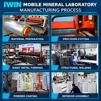 Laboratoire de conteneur minier clé en main pour la préparation et les tests d'échantillons miniers et les sites miniers éloignés