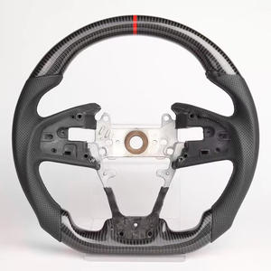 Volante <span class=keywords><strong>de</strong></span> Fibra <span class=keywords><strong>de</strong></span> Carbono para Honda Civic Gen 10th Type R 2016-2021, Volante <span class=keywords><strong>de</strong></span> Fibra <span class=keywords><strong>de</strong></span> Carbono LED con Cuero Perforado - Product Image 5