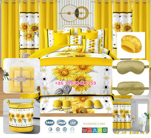 Dalam stok ukuran King 12/26-30 pcs Set seprai selimut penutup ranjang tirai cocok seprai kamar mandi Set seprai - Product Image 5