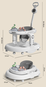 Andador para Bebés con Ruedas y Asiento <span class=keywords><strong>4</strong></span> en 1, Andador <span class=keywords><strong>de</strong></span> Aprendizaje <span class=keywords><strong>de</strong></span> Alta Calidad, Andador para Sentarse y Ponerse <span class=keywords><strong>de</strong></span> Pie, Andador para Niños - Product Image 5