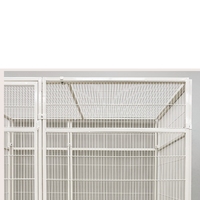Grande cage d'élevage pour chats et maison moderne en métal pour chats, cage à oiseaux