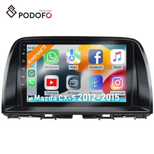 Podofo 9" Android 13 Car Stereo For Mazda CX-5 2012-2015 Car Radio Autoradio Carplay Android Auto GPS Wifi Hifi Audio FM RDS