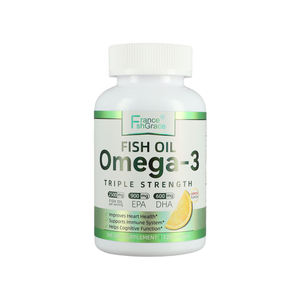 Suplemen Diet Minyak Ikan Omega-3 120 Kapsul Lunak dengan EPA dan DHA untuk Meningkatkan Kesehatan Jantung dan Membantu Fungsi Kognitif - Product Image 1