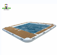 Airfun Portable Gonflable Flottant Océan Mer Piscine avec filet/gonflable yacht toboggan quai plate-forme