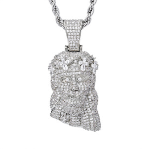 Colgante de Moissanita con Retrato Facial, Medallón Personalizado con Foto, Plata de Ley 925, VVS, Estilo Hip Hop, Brillante, Certificado GRA, Pasa Prueba de Diamante - Product Image 6