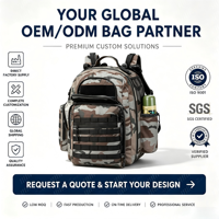 Sac à dos à langer camouflage en peluche grande capacité pour hommes, certifié BSCI et ISO9001, personnalisable