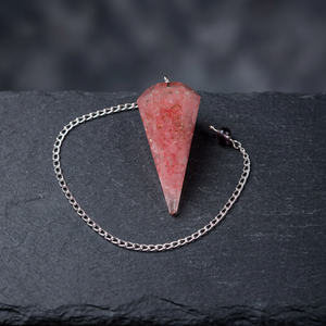 Péndulo de Cuarzo Rosa Rozrin Crystals, Forma de Pirámide Pulida, Piedra Semipreciosa para Decoración del Hogar y Regalos Empresariales - Product Image 4
