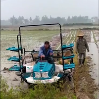Transplanteur facile à utiliser Planteuse de riz pour semis de riz à 8 rangées