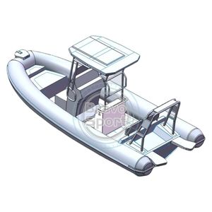 Bateau pneumatique de luxe de 19 pieds, coque en aluminium, Hypalon/Orca/PVC, avec pont solaire - Product Image 4