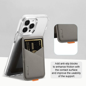 ที่ใส่บัตรแม่เหล็กหนังหรูสำหรับโทรศัพท์มือถือ iPhone 14 13 15 16 17 Pro Max 16Plus ป้องกันการโจรกรรมข้อมูล RFID สำหรับบัตรธนาคารและบัตรประชาชน - Product Image 3