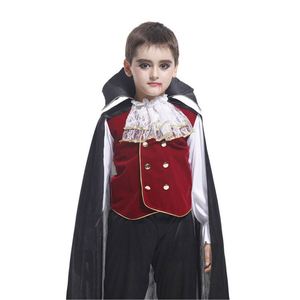Costume de vampire d'Halloween pour garçons, déguisement de fête sur le thème de la télévision et du cinéma pour enfants - Product Image 6