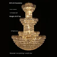 Nouvelles lumières décoratives de scène de lustre de mariage de galvanoplastie de fer pour la disposition de lieu d'hôtel et les accessoires de mariage